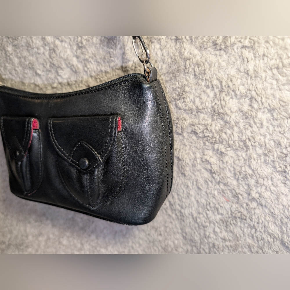 🦄M. London🦄 Adorable Y2K Vintage Genuine Leather Shoulder Bag - Picture 12 of 16